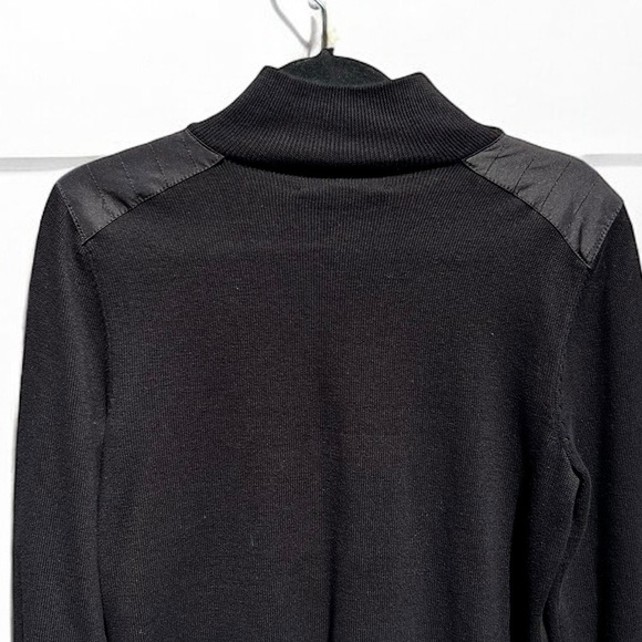 🌻Vintage Lauren Ralph Lauren Black Red 1/2 Zip Mock Neck Pullover Size Large - Picture 10 of 12